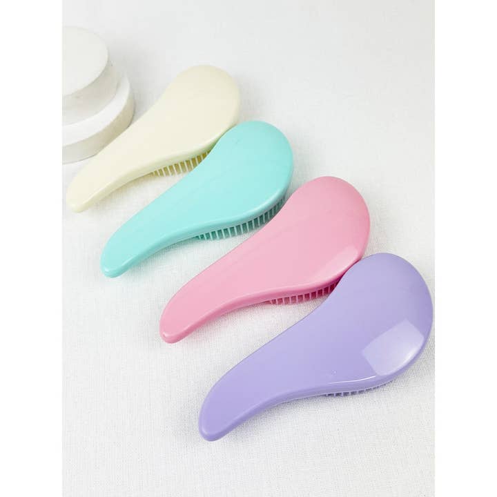 MIX COLOR Glide on Easy Grip Soft Solid Tone Hair Brush for wholesale on Faire