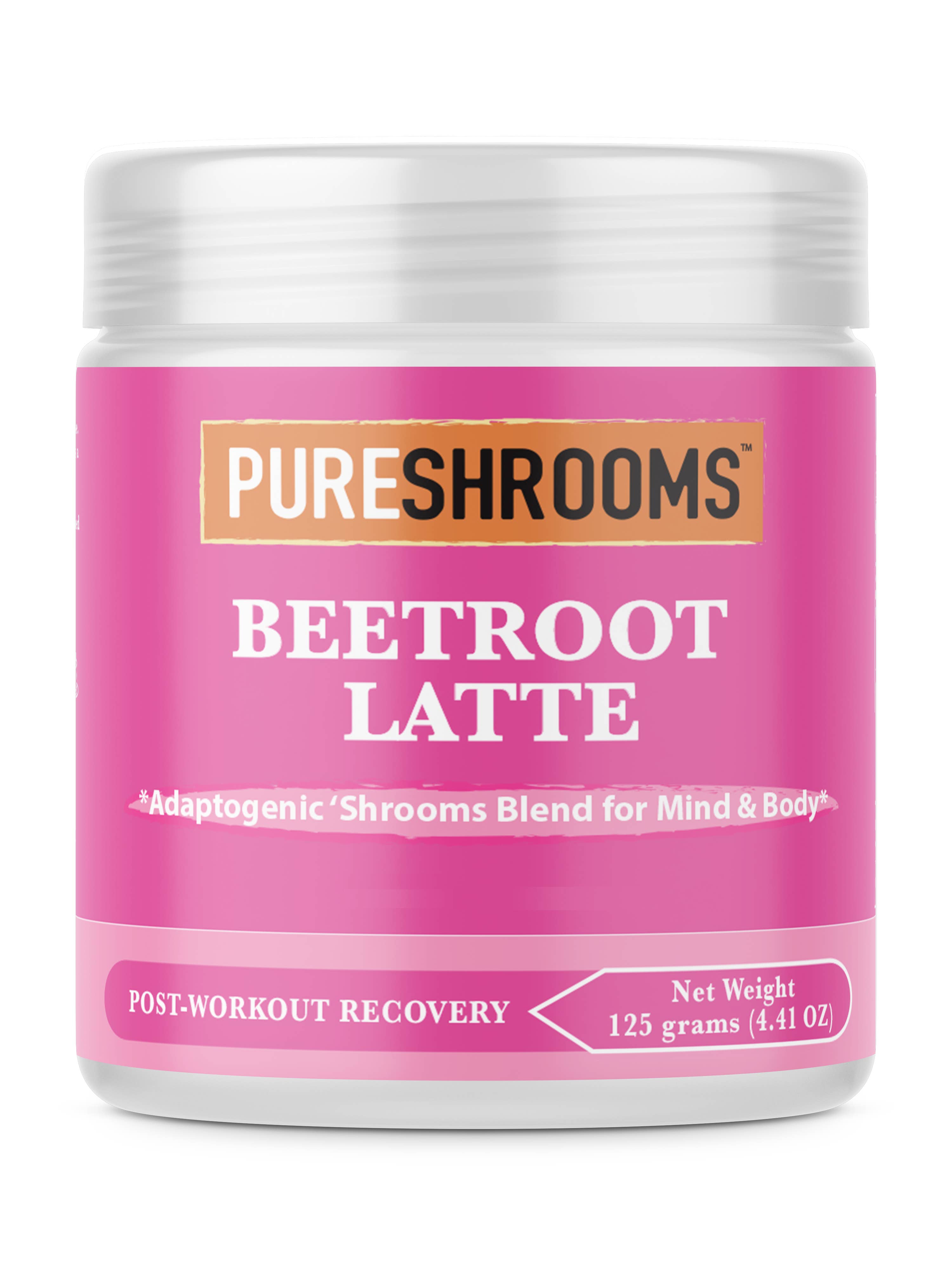 PureShrooms Inc. - Wholesale Powdered Health Drink - PureShrooms Beet Root Latte w/ Cordyceps 30 Servings