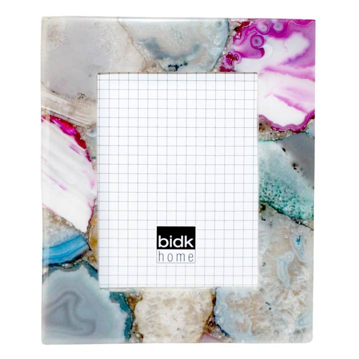 5"x7" Mixed Agate Photo Frame for wholesale by BIDKhome