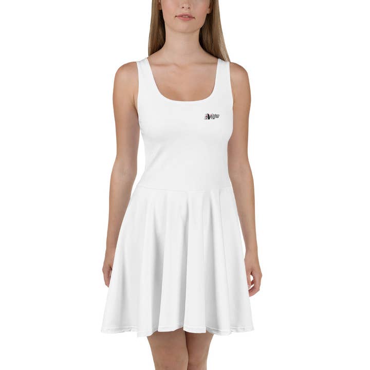 Battl Victory Records - Skater Dress (white) for wholesale by Battl Victory Records