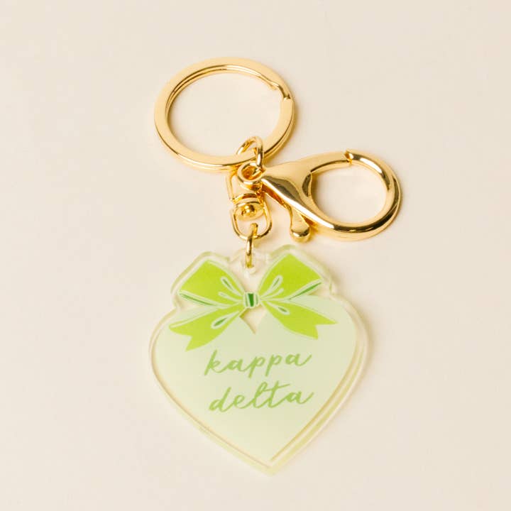 The Darling Effect - Wholesale Keychain - Women's - Sorority Sweetheart Bow Acrylic Keychain - 19 Chapters13