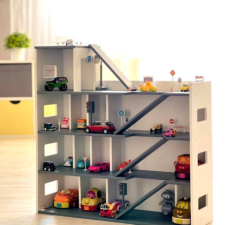 Handcrafted Toy Car Parking Garage - Storage for Cars for wholesale by Magicalworld