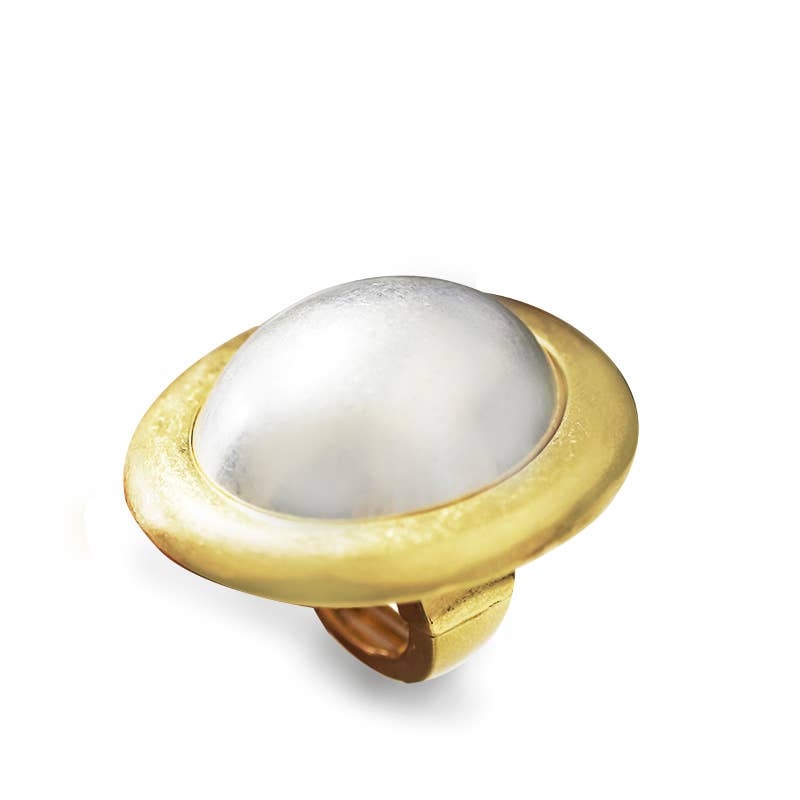 AMORINO SRL – wholesale Cocktail/Statement Ring – STOR OVAL ELASTISK RING - NY24108B8991