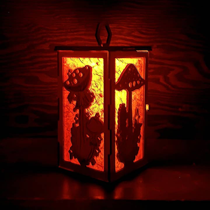 Squirrel Tacos Papercuts - Wholesale Lantern - Lantern – Mushrooms, Toadstools, and Crescent Moons10