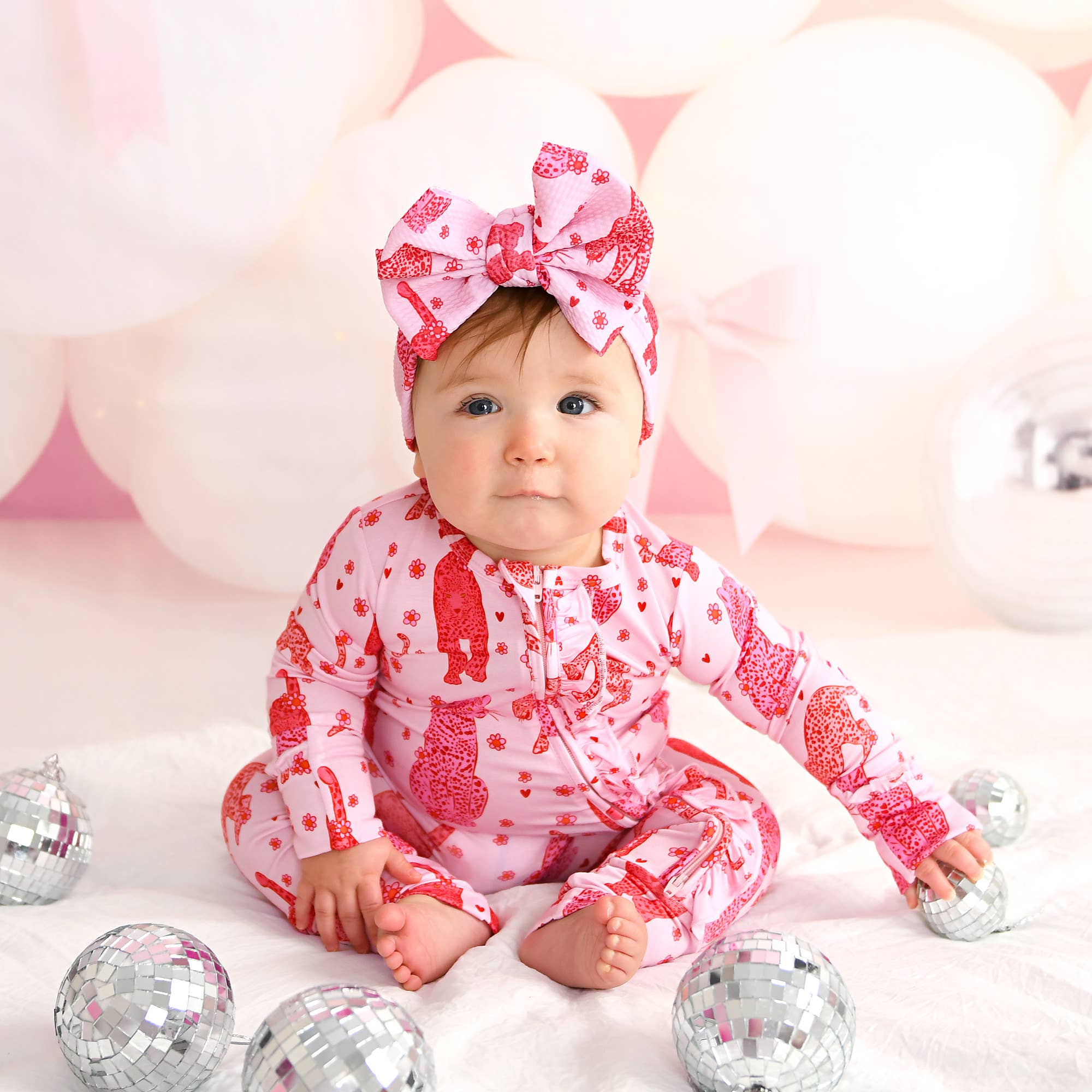 Gigi and Max – Engroshandel Romper - Baby – Cambrie RUFFLE ZIP Valentinsdag Bambus 1ST To-vejs Lynlås12