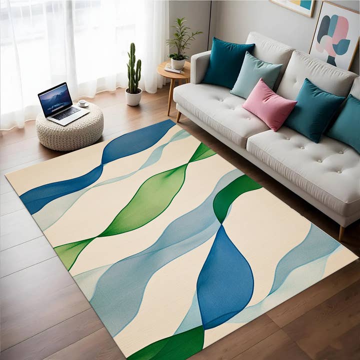 Fluxo de Fita - Tapete Artesanal de Lã da Nova Zelândia - Opções Personalizadas por atacado de Sova Rugs