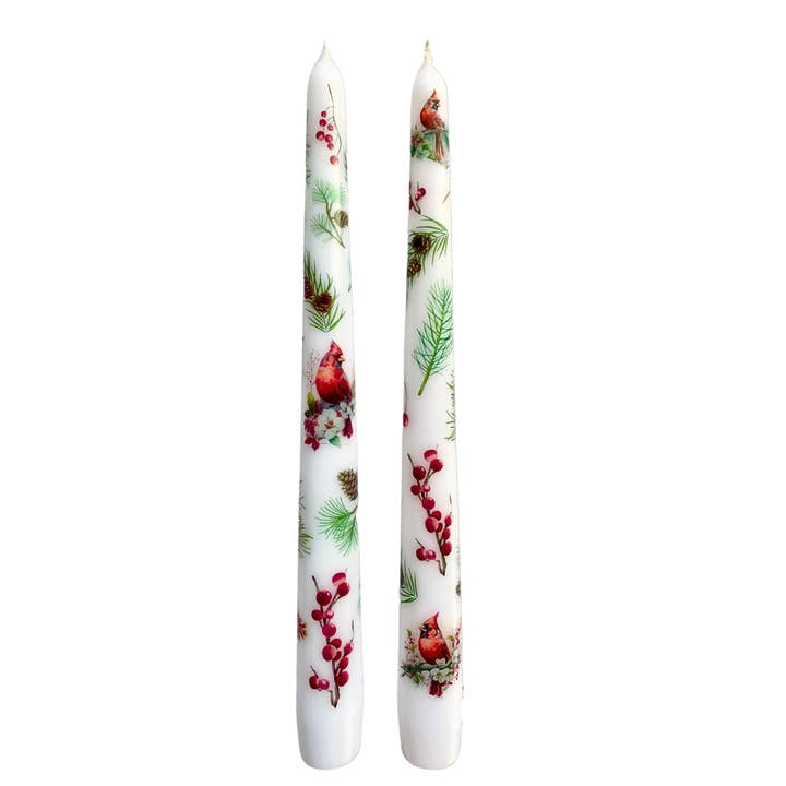 Designs by Michaela – Engroshandel Stearinlys/lysestage – Red Cardinal Christmas Taper Candle Boligindretning