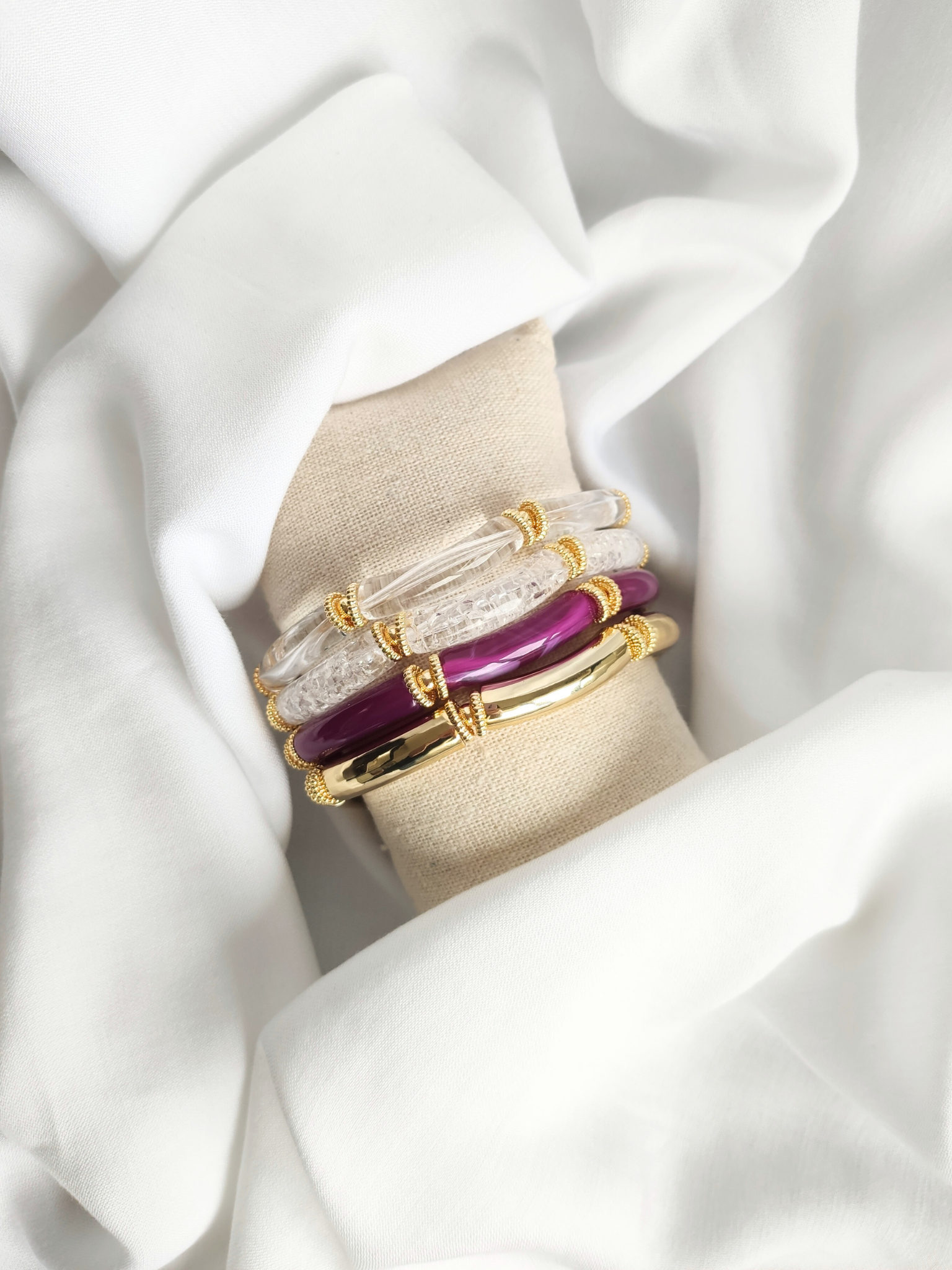 L'Atelier d'Artémis - Venta al por mayor Pulsera de cuentas - Pulsera elástica SALMA26