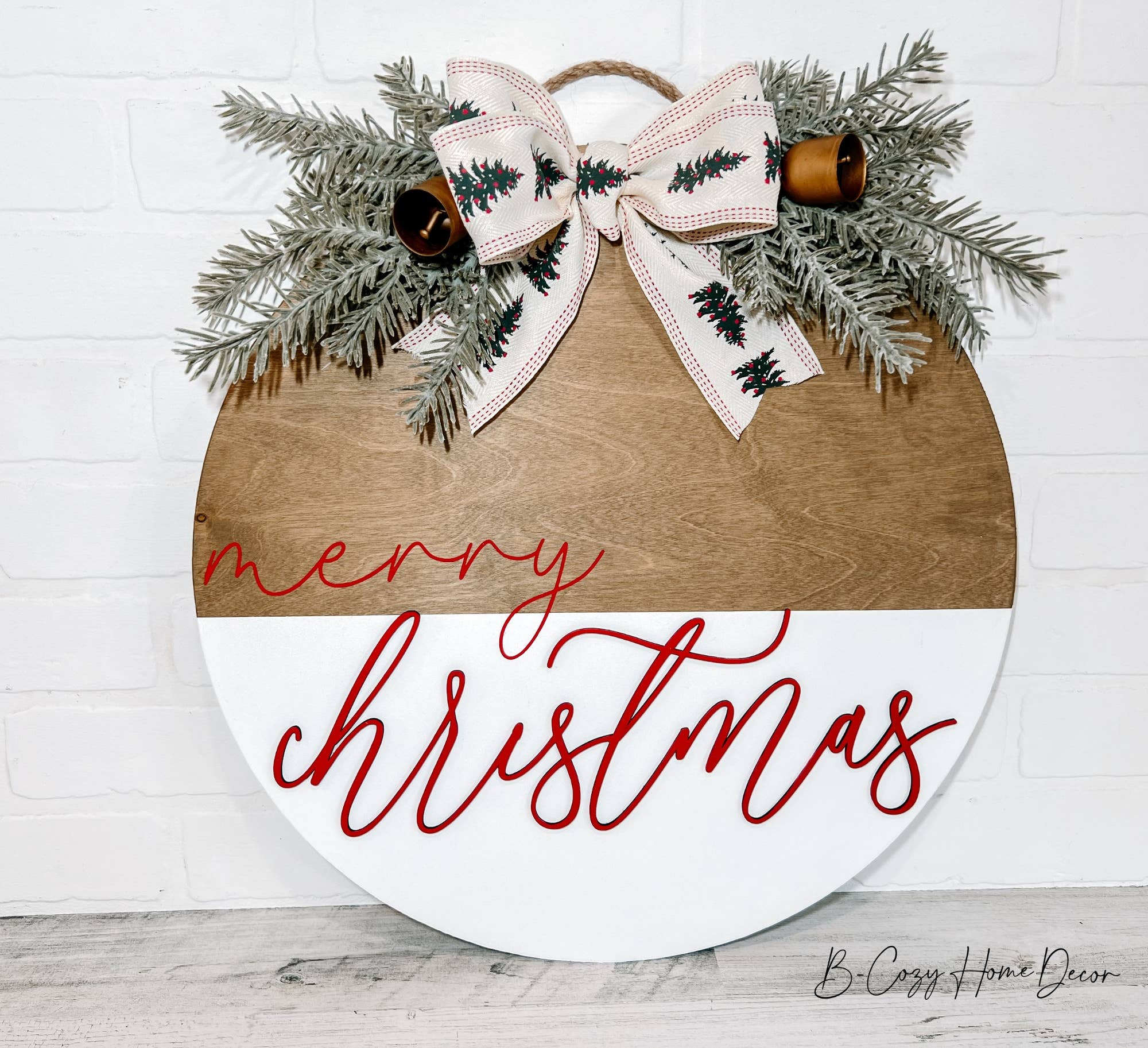 B-Cozy Home Decor - Wholesale Door Hanger - Merry Christmas Door Hanger, Vintage Christmas, Holiday Sign1