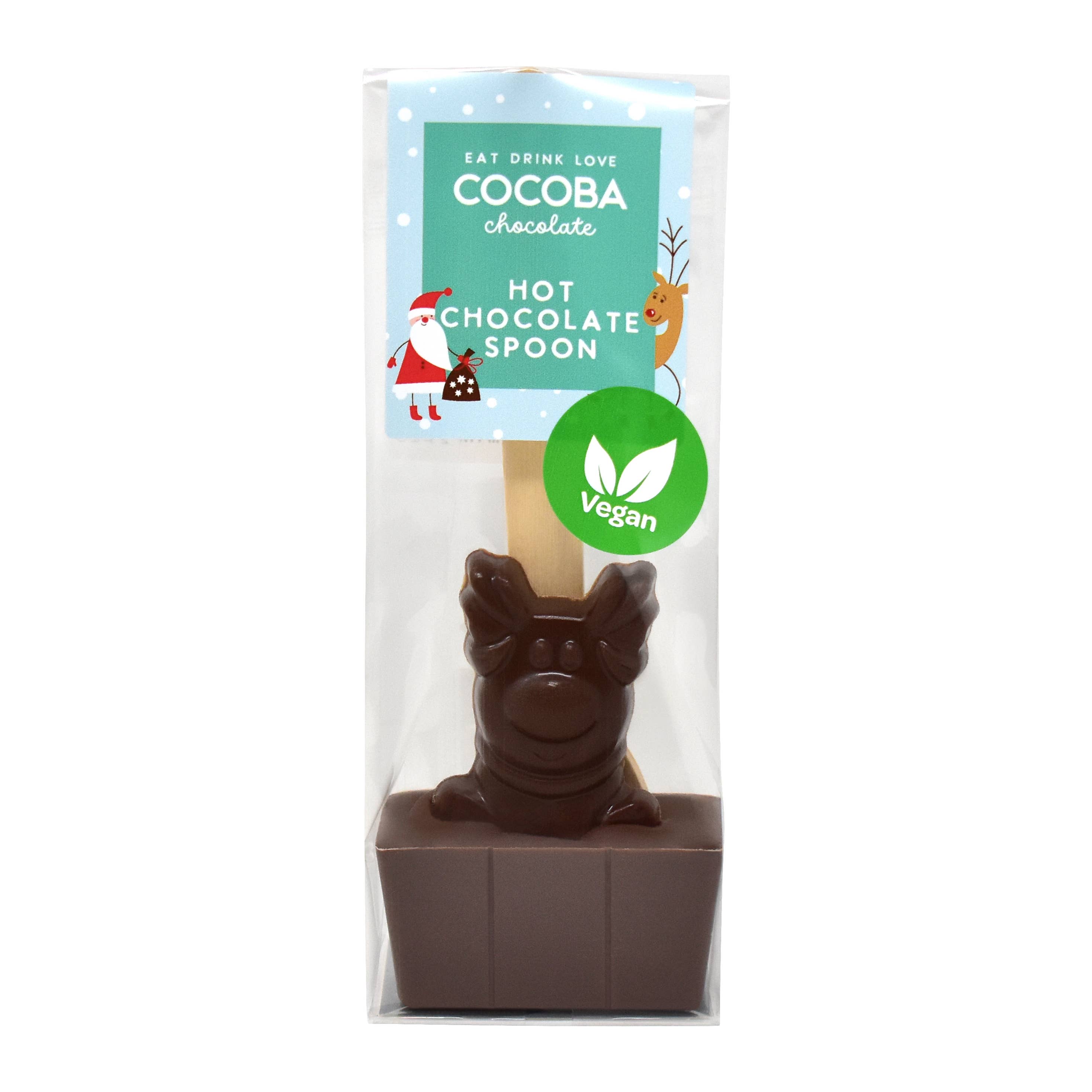 Cocoba – wholesale Hot cocoa spoon – Vegan Reindeer Spoon0