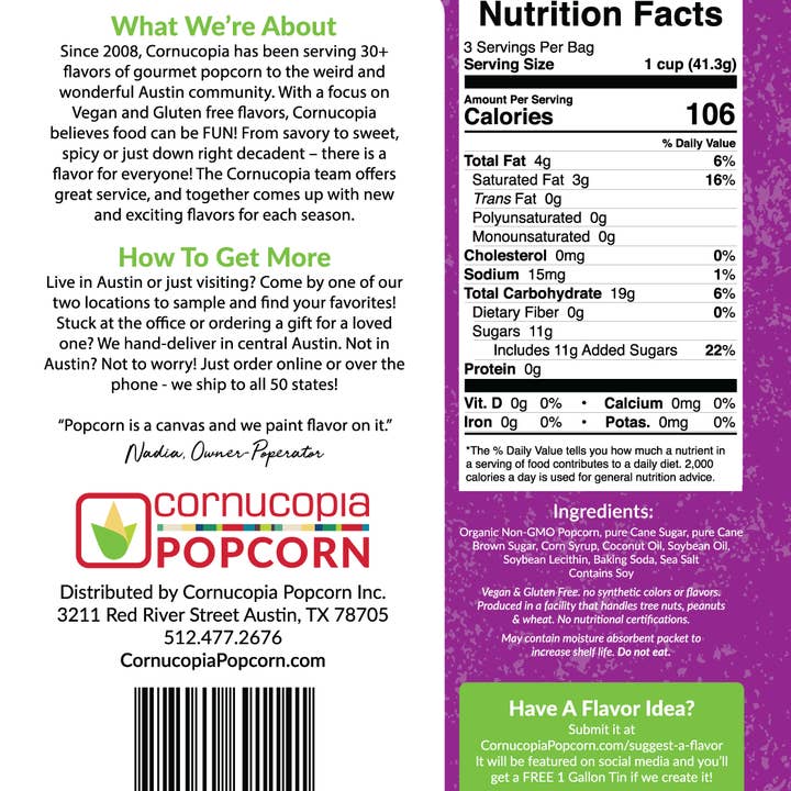 Cornucopia Popcorn - Wholesale Popcorn - Gourmet Popcorn Bundle Deal- 120 Signature Bags2