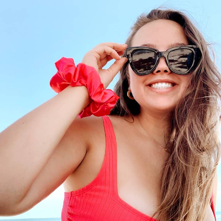 Beyond Scrunchies - Wholesale Scrunchie - Women's - WATERMELON - Mulberry Silk Scrunchie3