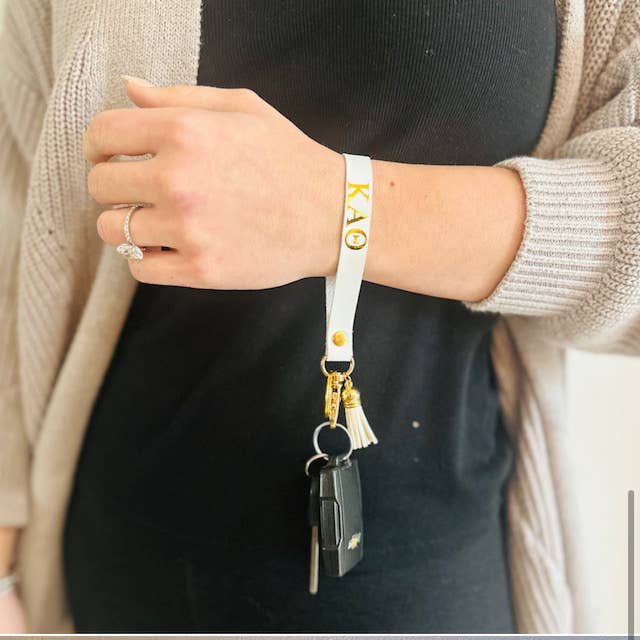 Sorority Leather Key Chain for wholesale by Simply Sisters