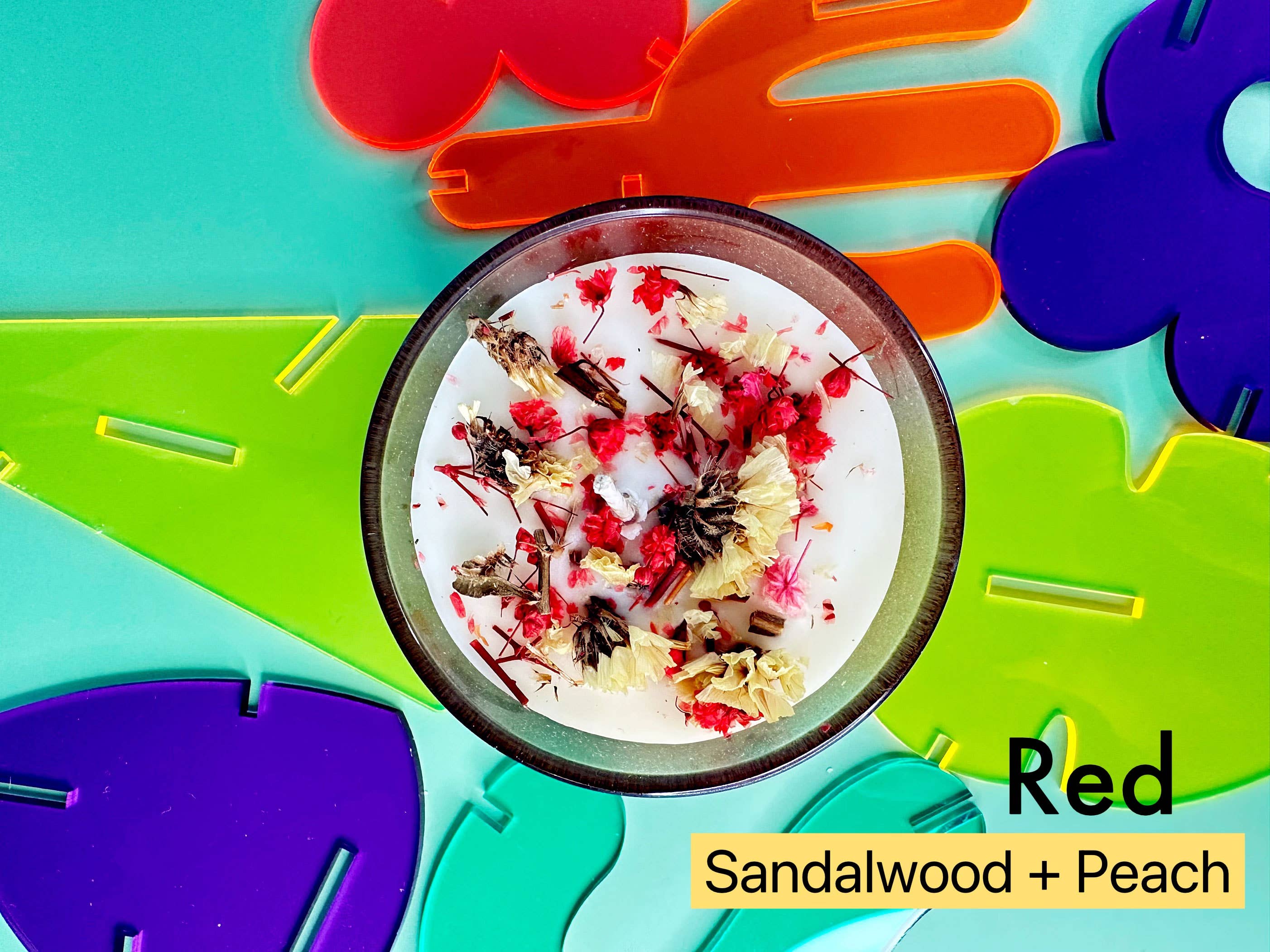 Carol Cao - Wholesale Jar/Filled Candle - "Nature - Flower" Dough Bowl 100% Soy Candle - 8OZ0