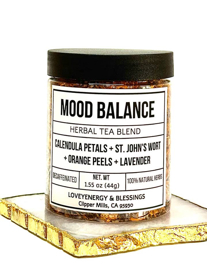 MOOD BALANCE Handcrafted Herbal Tea Blend for wholesale by Loveyenergy & Blessings