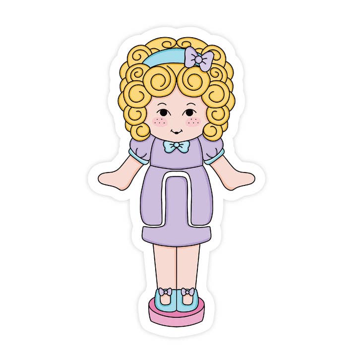 90's Pocket Doll - Pop Culture Vinyl Sticker *SALE* for wholesale by Simple Whimsy