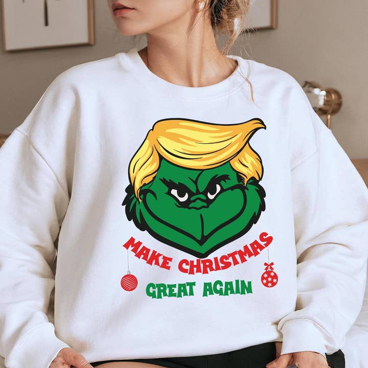 CVH DREAMY LTD - Wholesale Shirt - Unisex - Trump Make Christmas Great Again Sweater, Xmas Trump Shirt