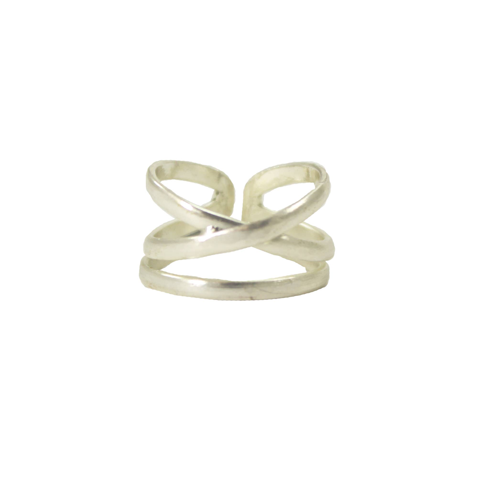 WorldFinds - Venta al por mayor Anillo de banda/apilable - Anillo Linear X - Plata4