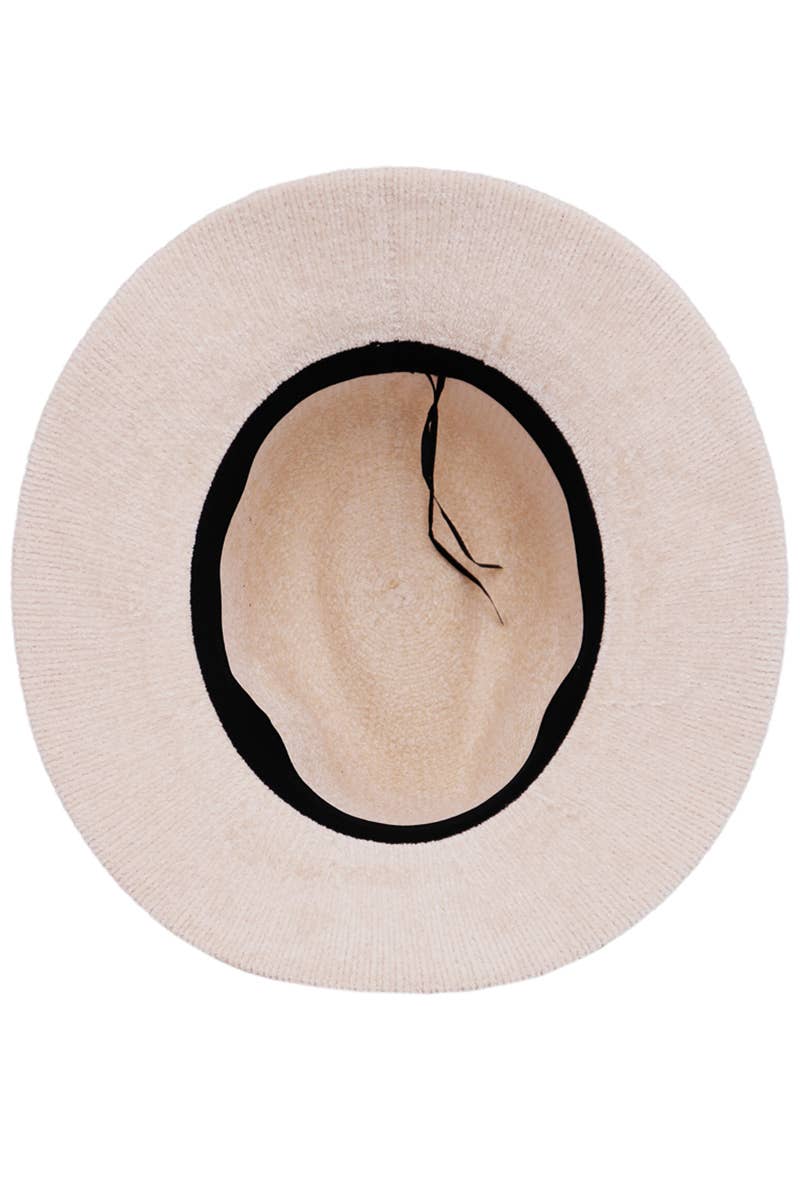 Cap Zone – wholesale Fedora – Women’s – Velvety Corduroy Woven Chenille Floppy Fedora Rancher Hat2