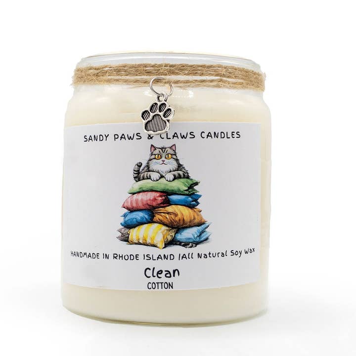 Sandy Paws Candles - Wholesale Jar/Filled Candle - Quirky Cat Collection - Soy Wax Candles - paraffin-free10