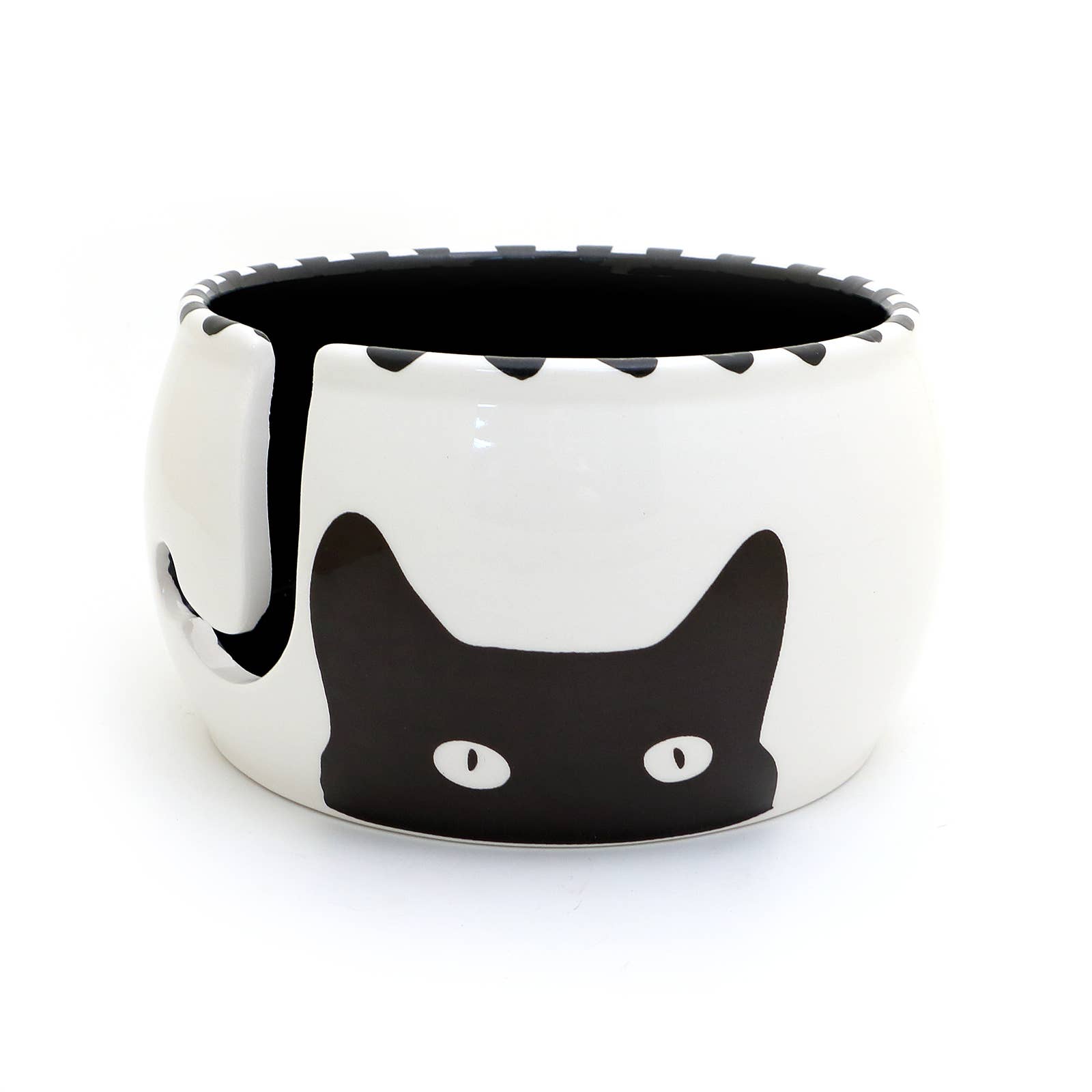 Lenny Mud - Wholesale Knitting/Crochet Supplies - Kitty Ears Cat Ceramic Yarn Bowl