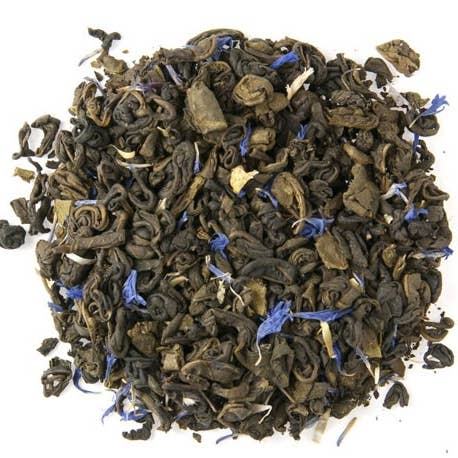 Blueberry Green Loose Tea, 16oz. or 8oz. for wholesale by Loose Leaf Tea Company