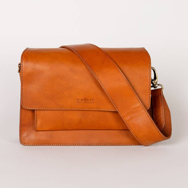 O My Bag - Wholesale Crossbody Bag - Women's - Harper - Cognac Classic Leather0