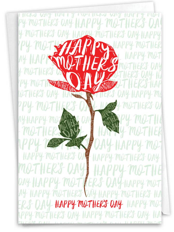 Muttertagskarte - Flower Words für den Großhandel von NobleWorks