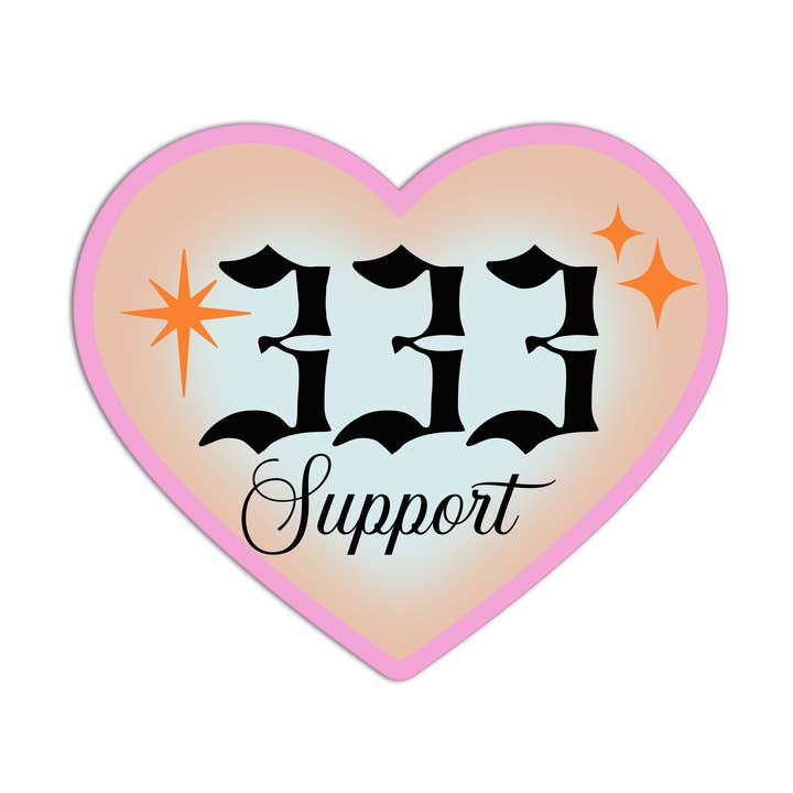 Autocollants texturés avec le numéro angélique 333 de soutien pour la vente par Girls Printing House