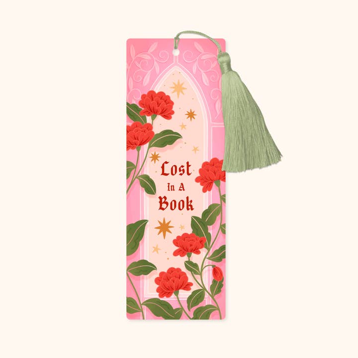 Lost In A Book Fantasy Bookmark with Tassel for wholesale by Hopscotch Paper Co.