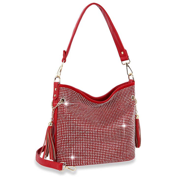 Handbag Express - Wholesale Shoulder Bag - Women's - Sparkling Rhinestone Hobo Handbag33