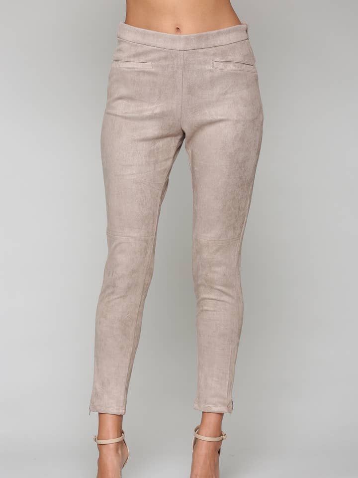 Joh Apparel - Wholesale Pants - Women's - Ariel Stretch Suede Pant