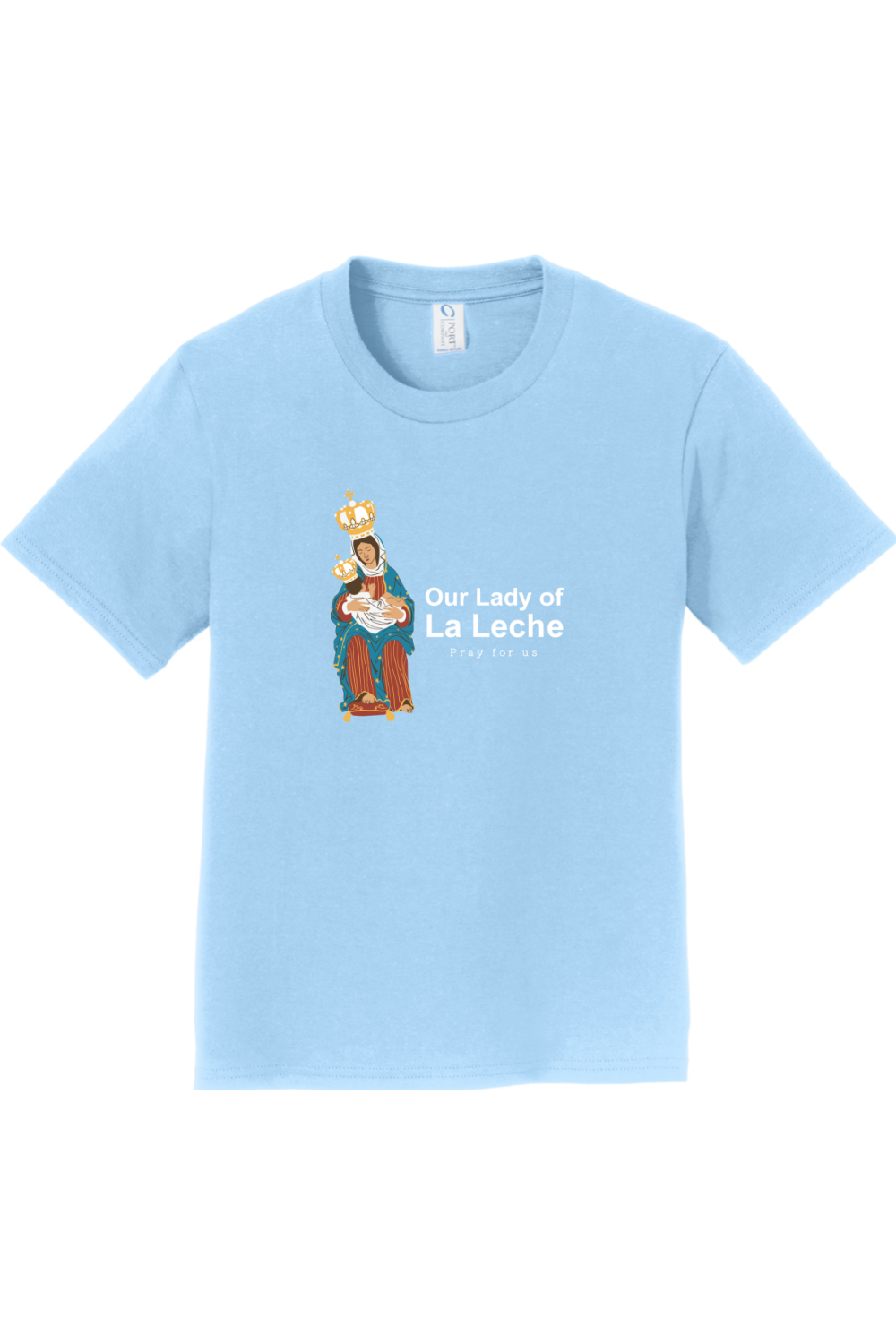 Sock Religious - Wholesale Screen Printed T-Shirt - Kids - Our Lady of Le Leche - Youth T-Shirt4