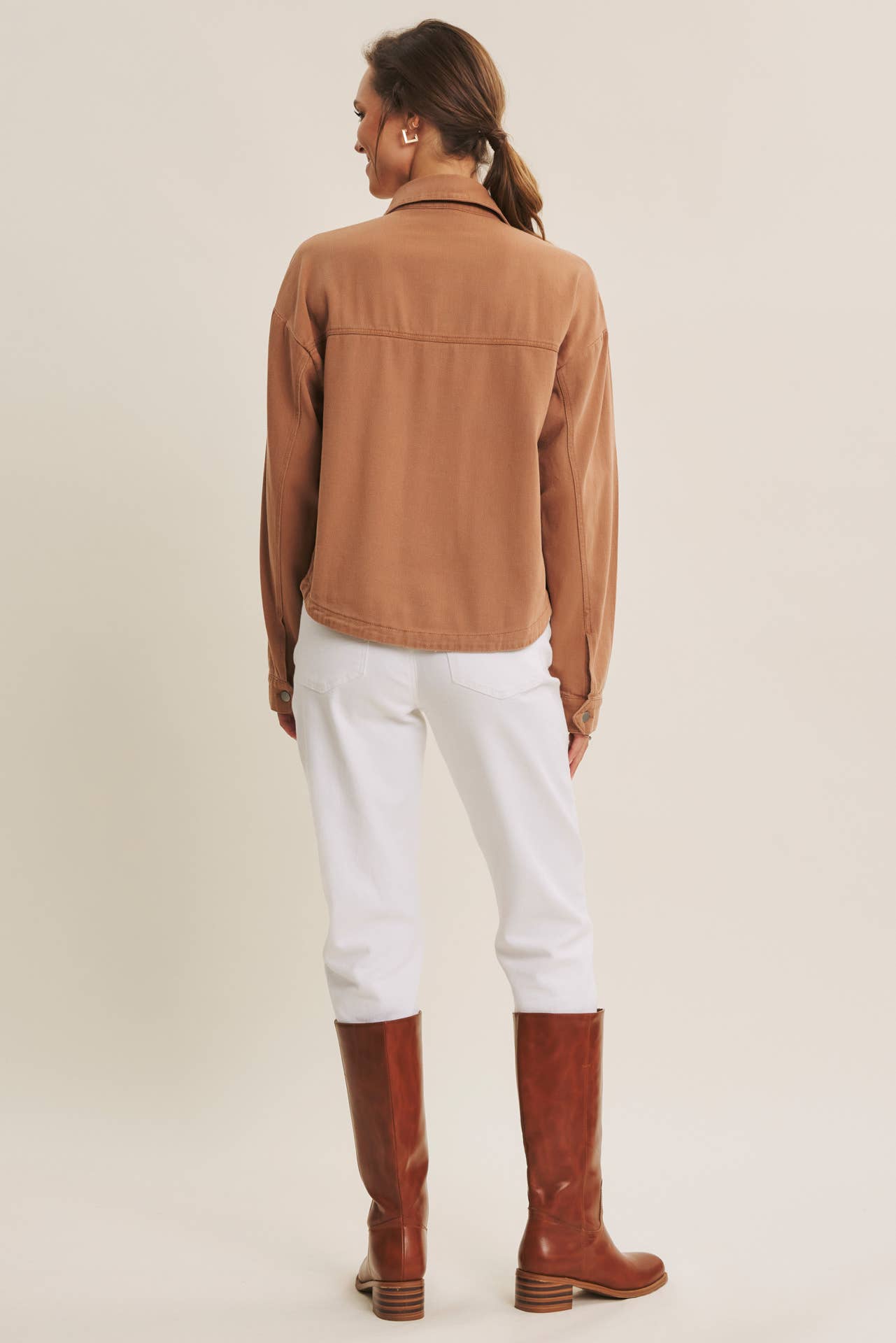 in february - Wholesale Jacket - Women's - ONE OF A KIND WASHED COTTON TWILL UTILITY OVERSIZED JACKET4