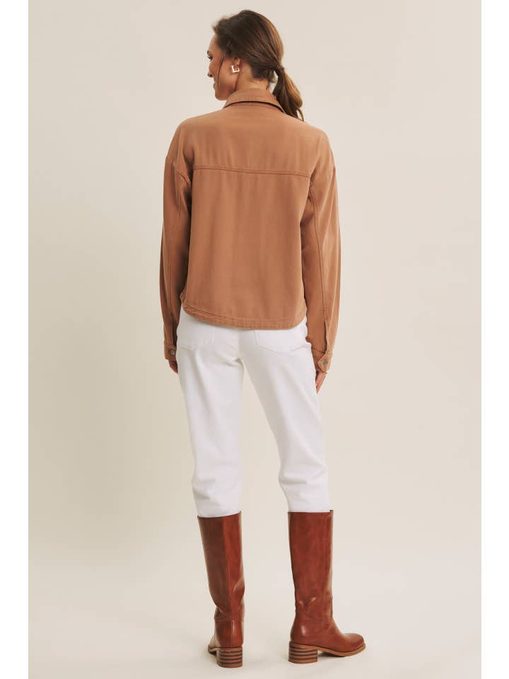 in february - Wholesale Jacket - Women's - ONE OF A KIND WASHED COTTON TWILL UTILITY OVERSIZED JACKET4