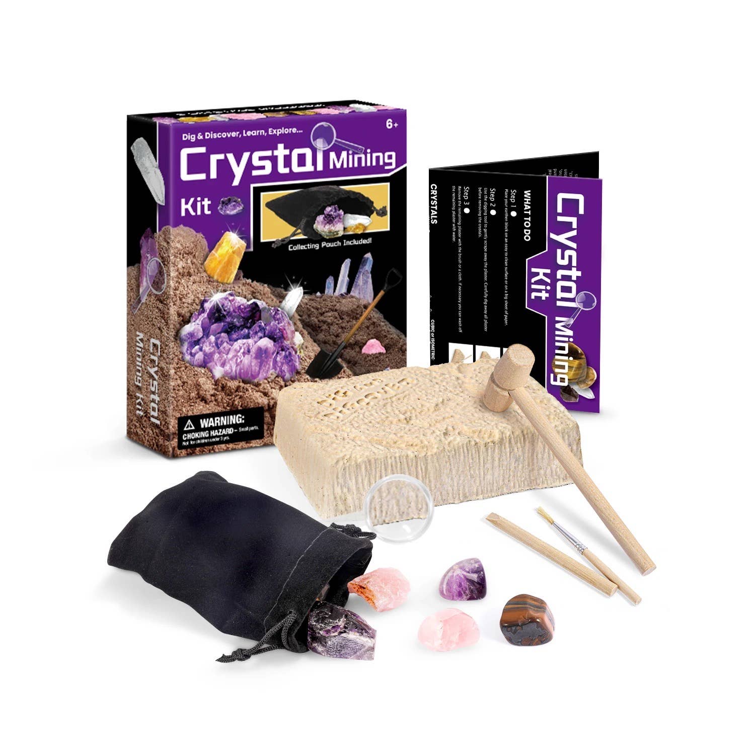 Earth's Gems Boutique - Wholesale Toy Set - Kids - Kid's Rocks and Minerals Mining Kit - Learning Game Set0
