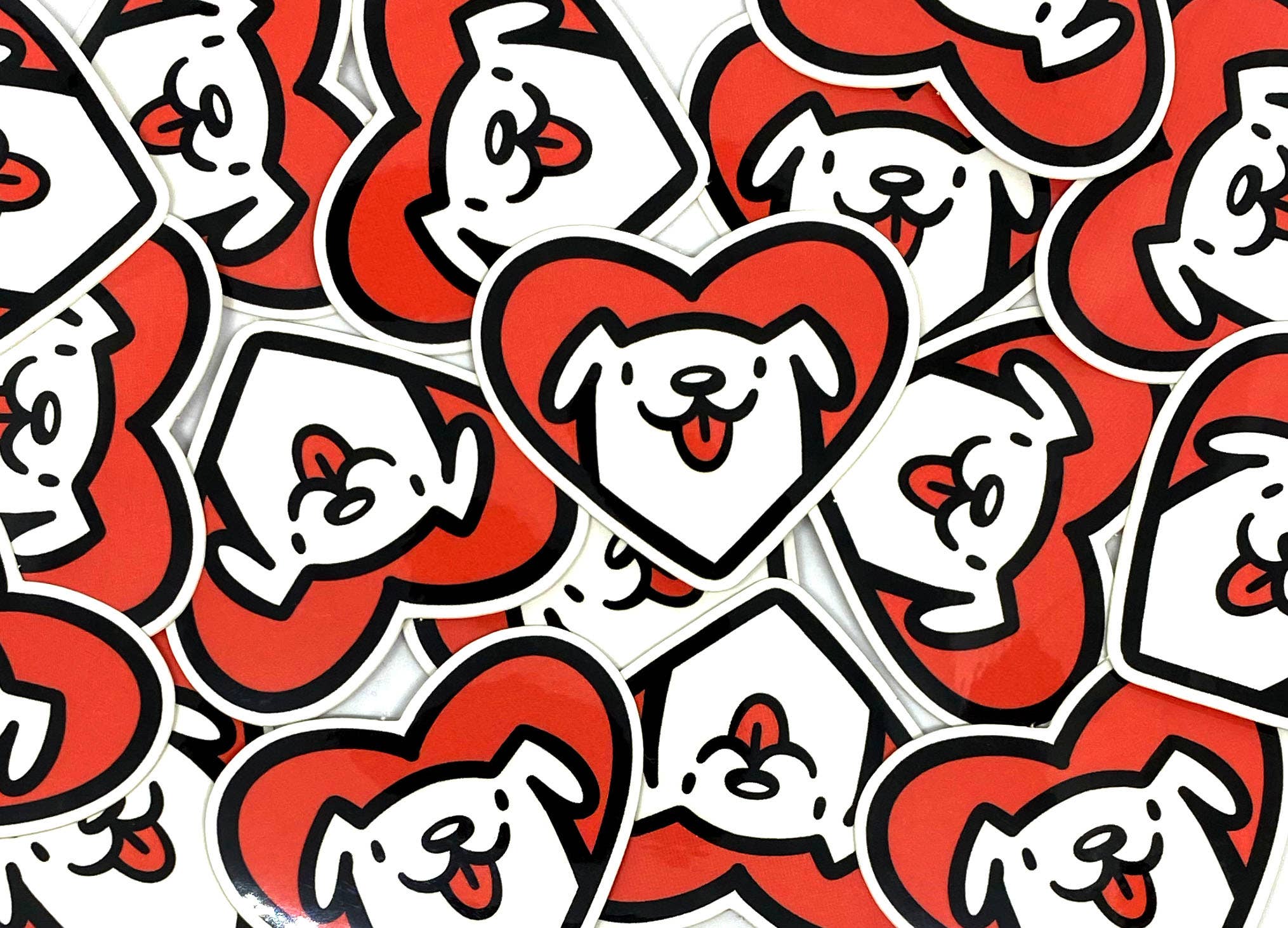 Shop Emily M - Wholesale Sticker - Dog Heart Mini Sticker1
