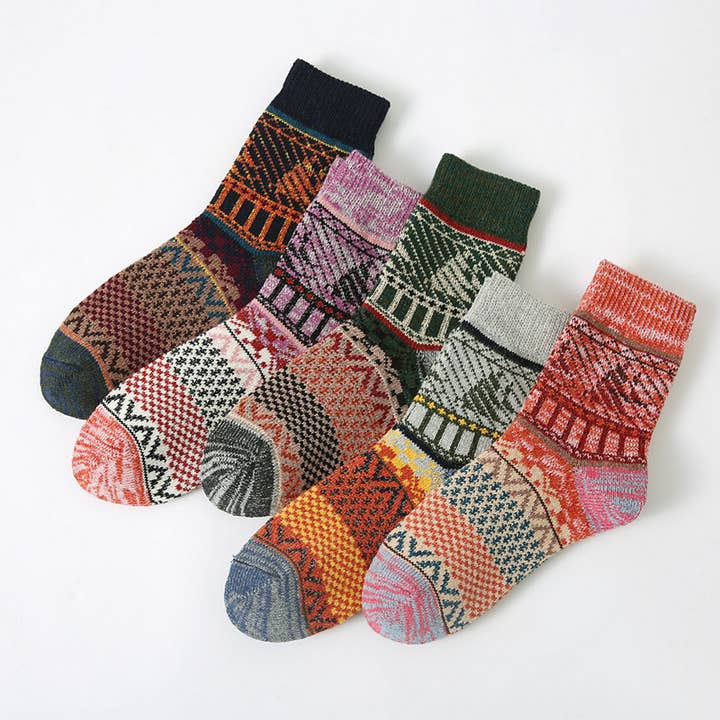 5 PAIRS OF COLD WEATHER SOCKS PER PACK_CWMS0693 for wholesale by ACCITY