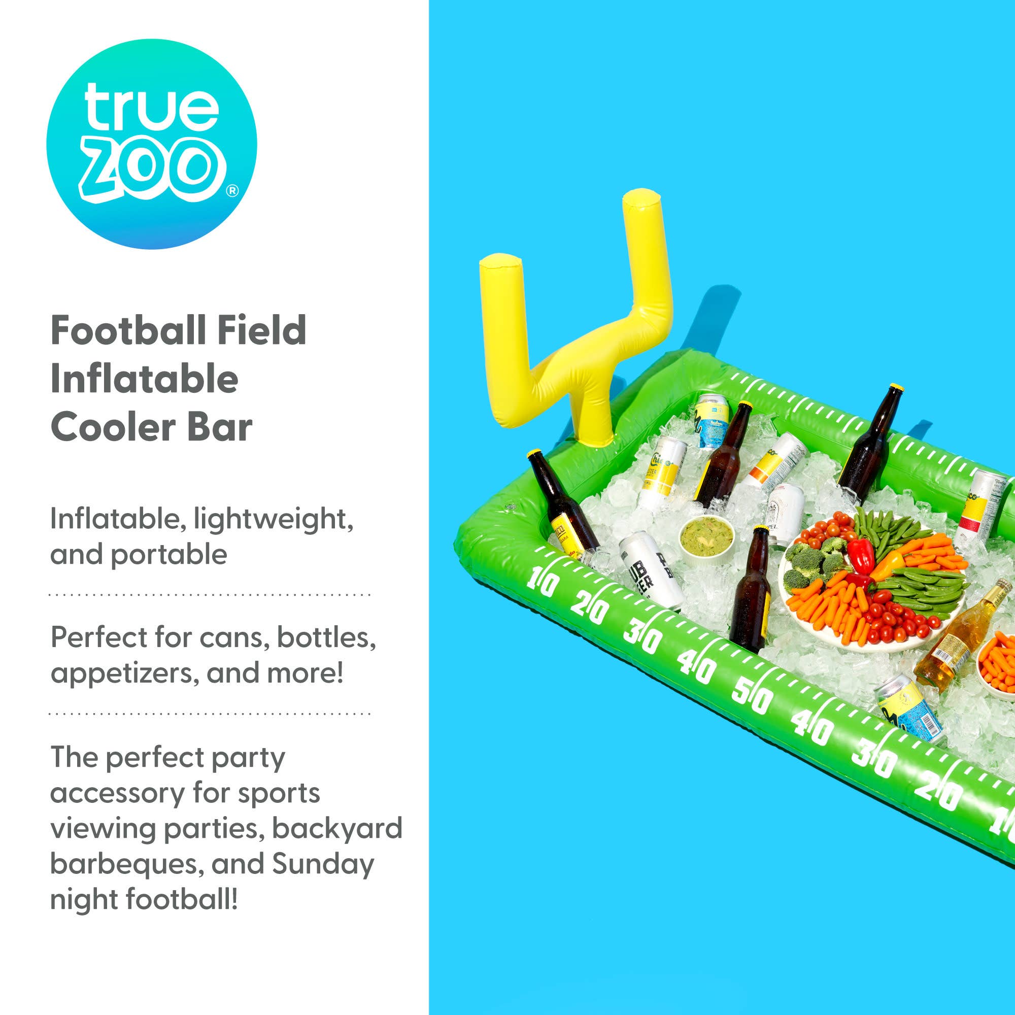 TRUE - Wholesale Cooler/Cooler Bag - TrueZoo Inflatable Tabletop Football Field Cooler Bar4