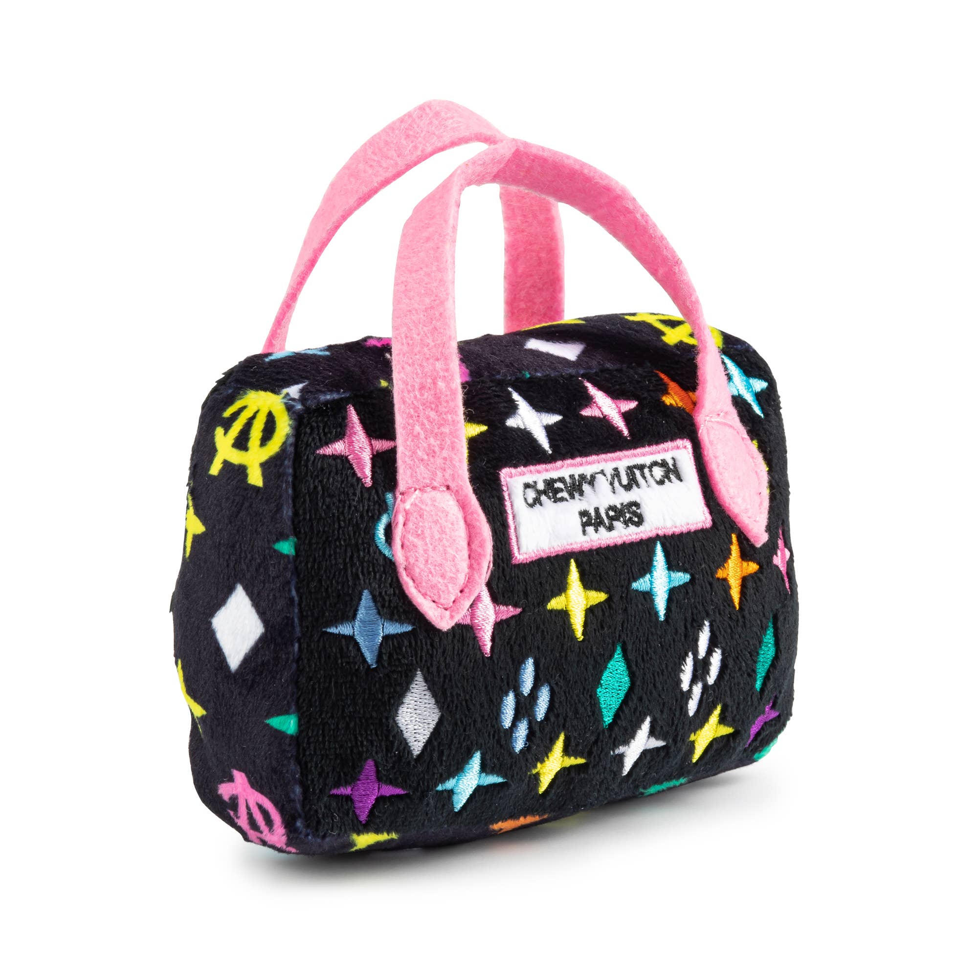 Haute Diggity Dog - Wholesale Pet Squeaky Toy - Dog - Black Monogram Chewy Vuiton Handbag Squeaker Dog Toy6