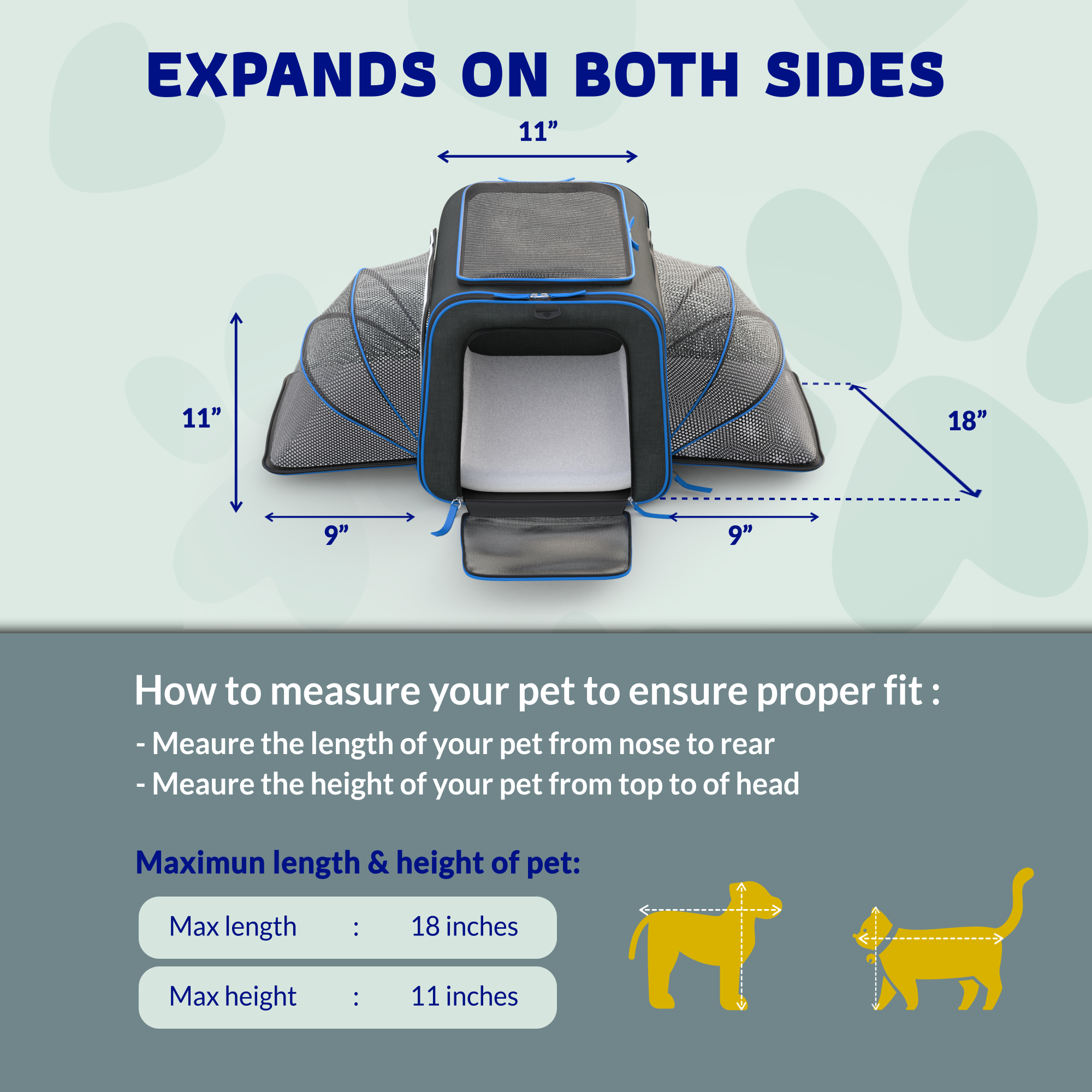 Katziela - Venta al por mayor Transportín - Gatos y perros - Transportadora para mascotas Katziela Rolling Rover con ruedas, expandable y autorizada para aerolíneas7