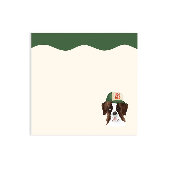 ST BERNARDS DOG DAD STICKY NOTES for wholesale by Jolly Joven