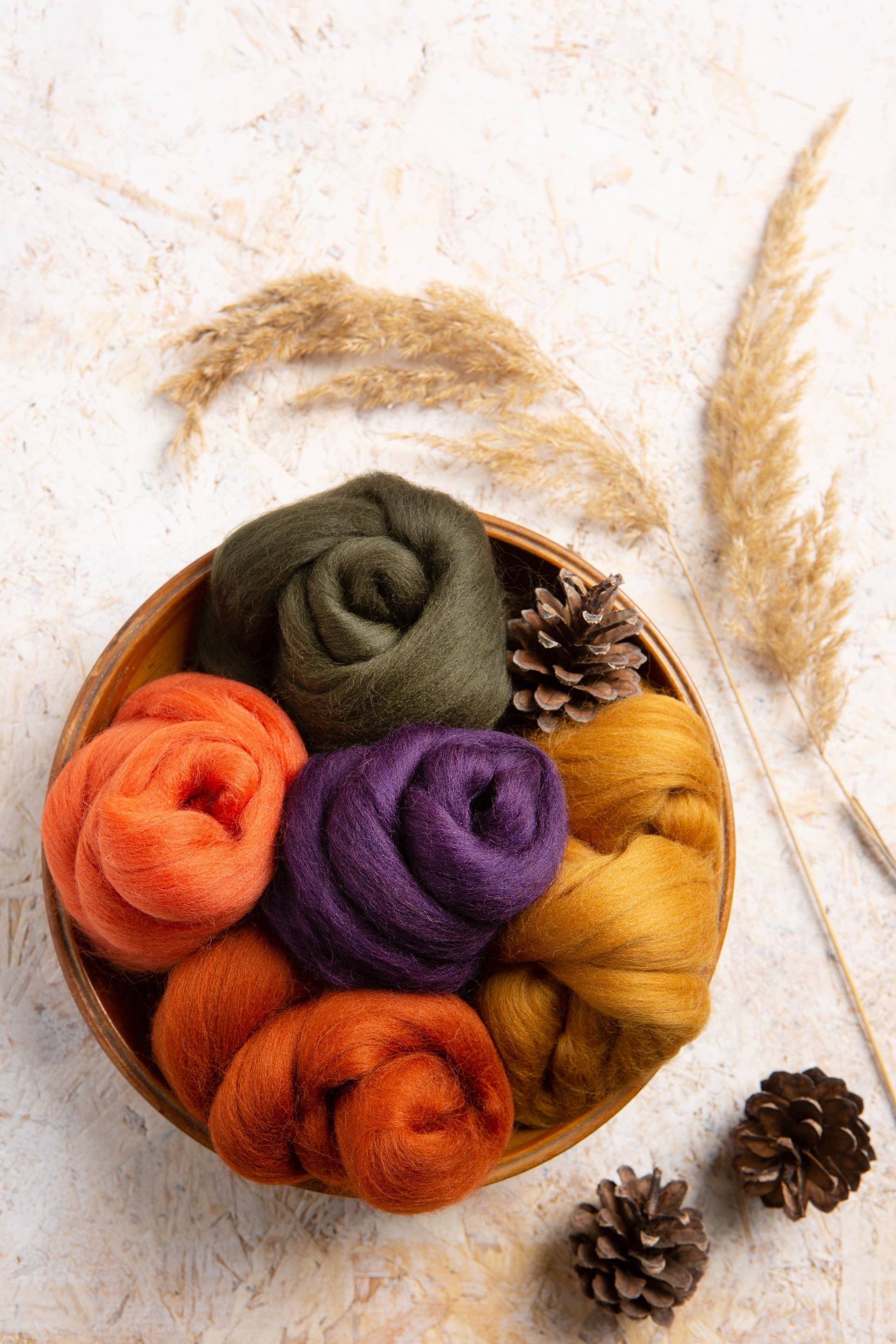 Hawthorn Handmade (US Duties Paid) - Wholesale Craft Supplies - Autumn Wool Bundle | Felting and Fibre Crafts1