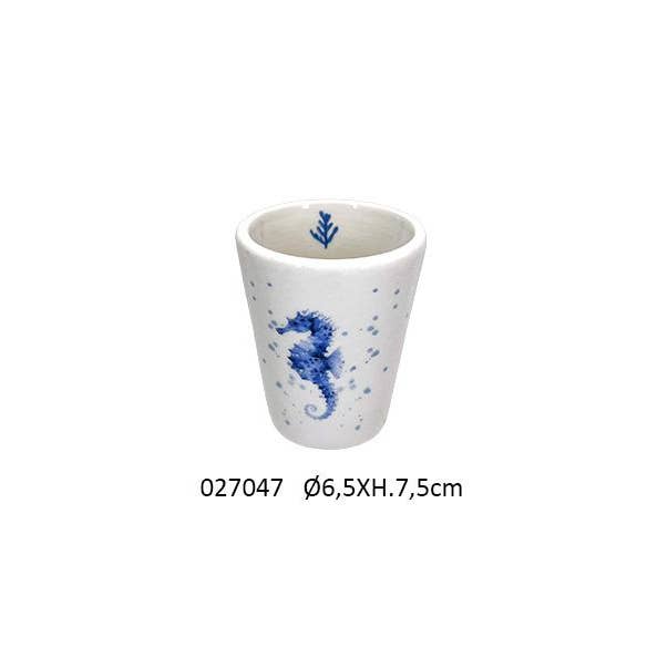 Faye - Wholesale Coffee Mug - 'Hippocampus' Cup Ø6.5 X H.7.5 cm / 125 ml0