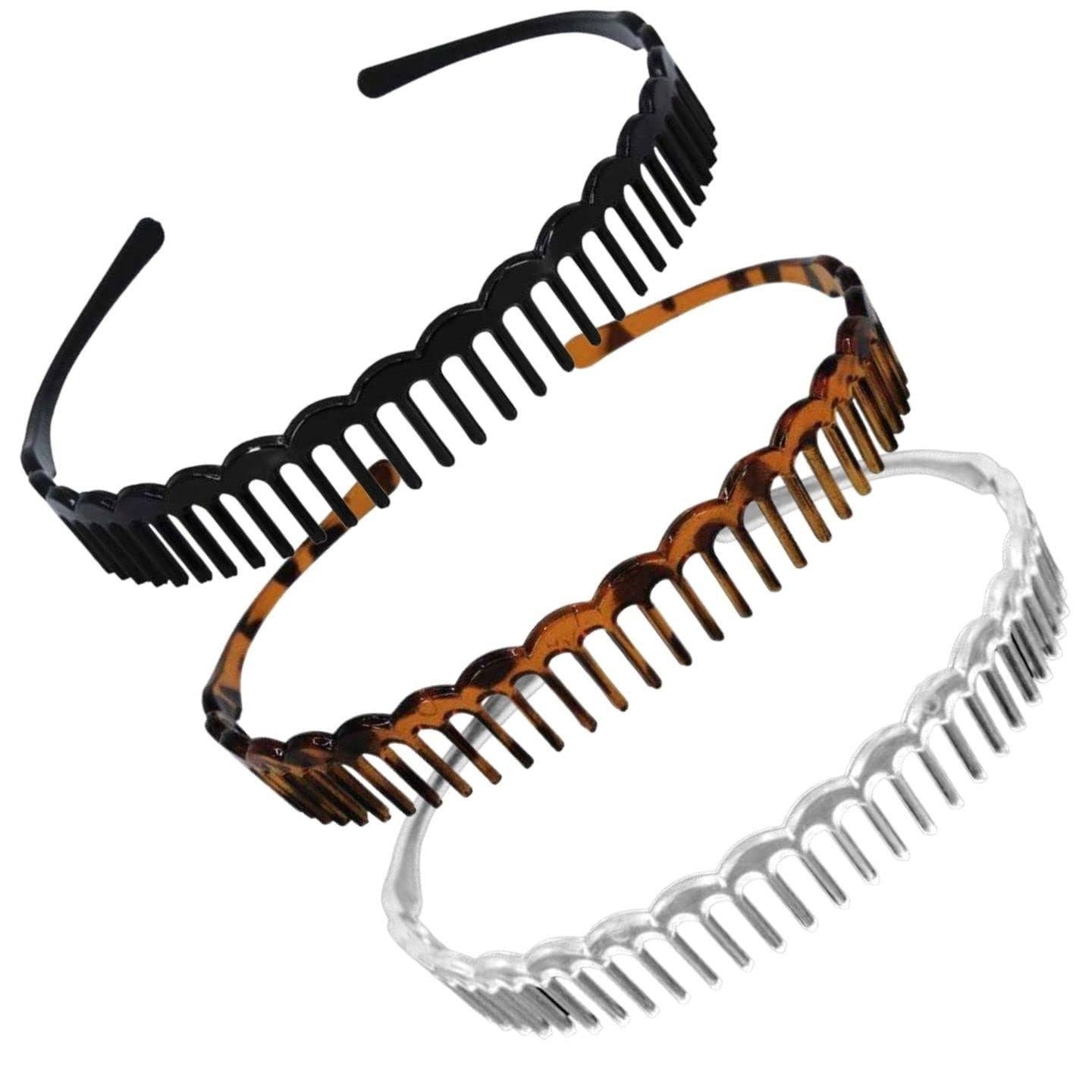 Topkids Accessories - Wholesale Fashion Headband - Unisex - Zig Zag Shark Tooth Head Band Teeth Hair Band Alice Band Comb Headband Zigzag Hairband Wavy Grip Wave Gripper Saw Toothed Aliceband3