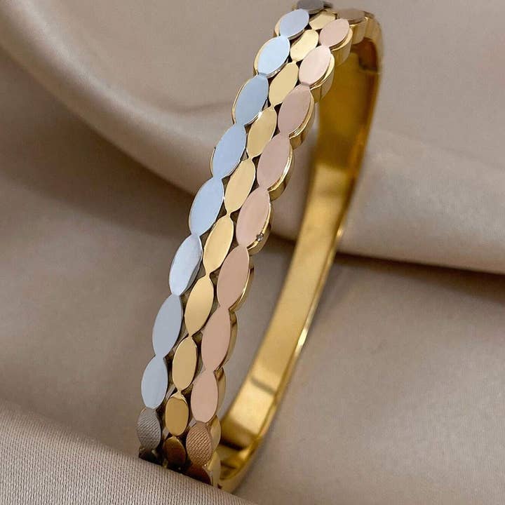 TOURMALYN - Wholesale Bangle Bracelet - "LOUCAS" stainless steel bracelet8