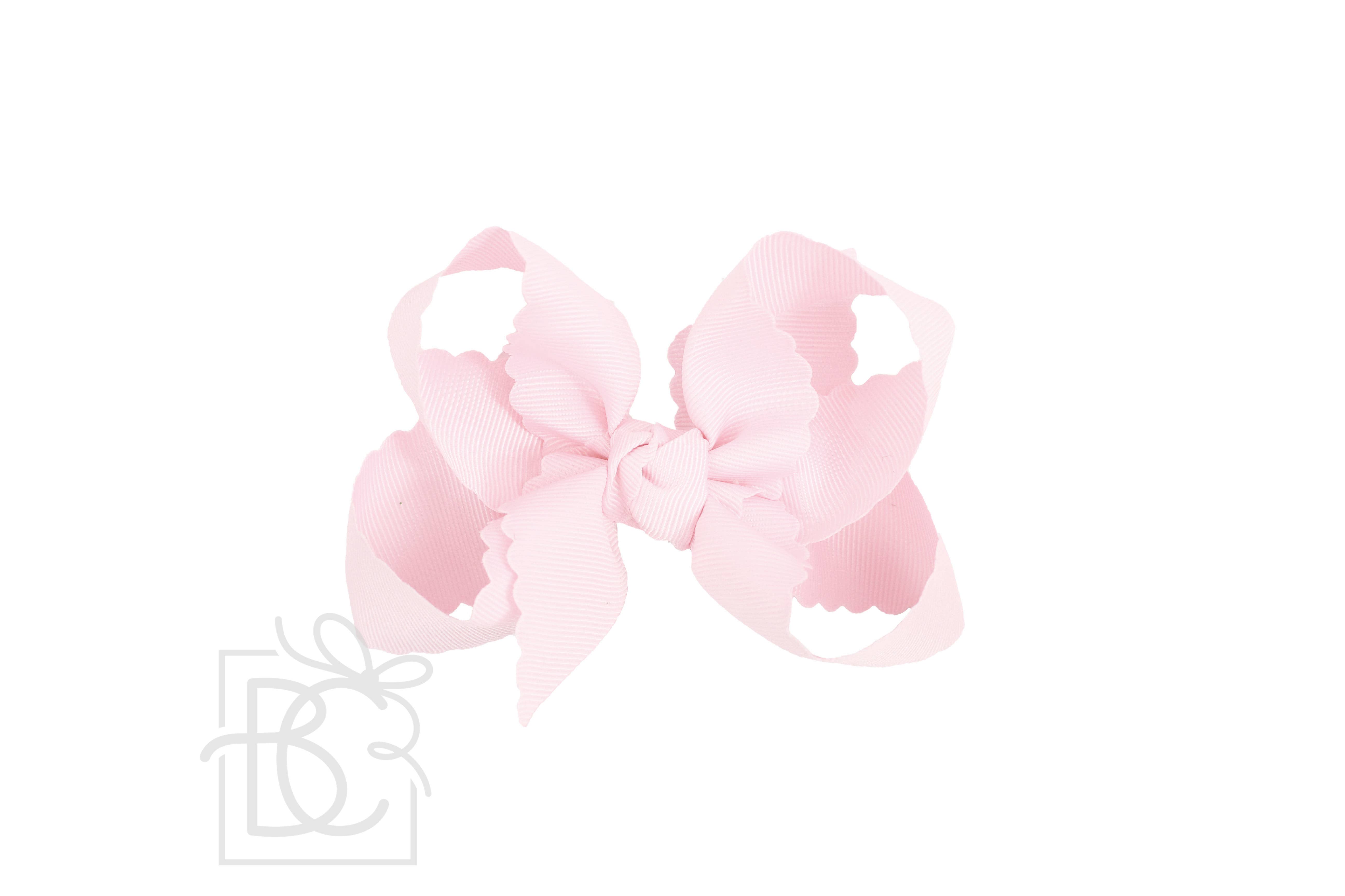 Beyond Creations, LLC – wholesale Hair bow – Kids – SCALLOPED EDGE BOW23