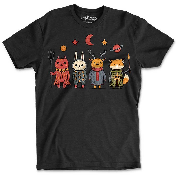 Creepy Vintage Animals T-Shirt, Retro Halloween Gifts for wholesale by Loftipop