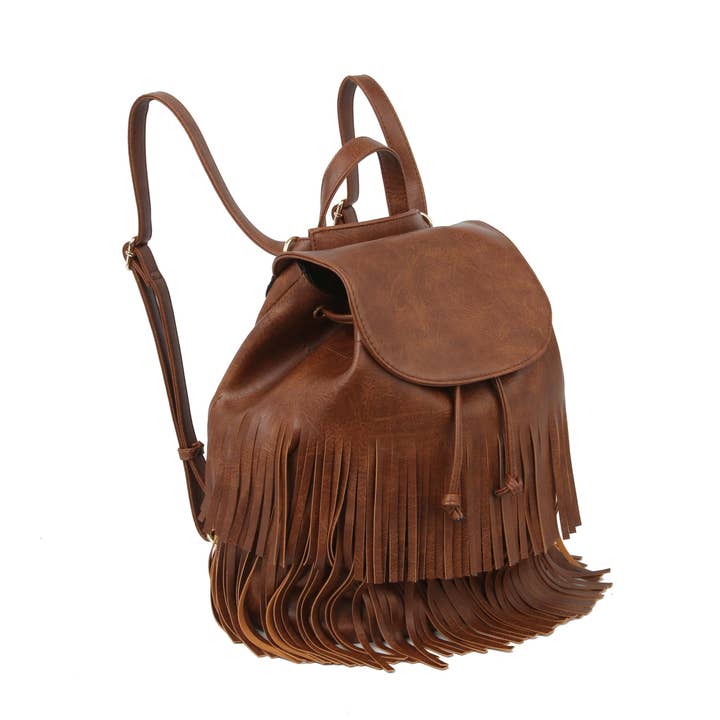 Handbag Factory Corp - Wholesale Backpack - Women's - BACKPACK LADIES TRAVEL TASSEL BAG