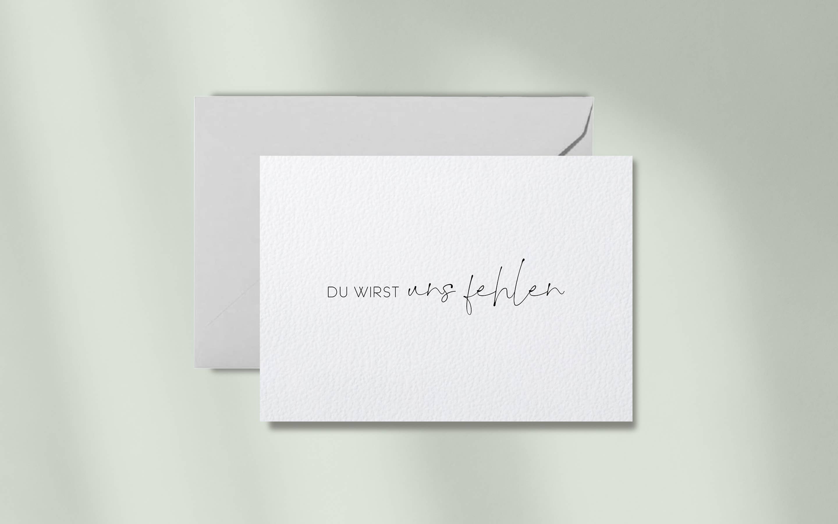 Debblschebbl Design Studio - Wholesale Rouwkaart - We zullen je missen | kaart met envelop0